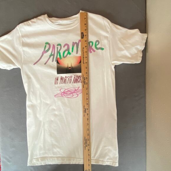 Paramore 2023 North America Tour T Shirt Band Tee S White Music - Picture 8 of 11